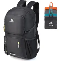 luxuskollektion Ultraleichter Faltbarer Rucksack 30L Schwarz