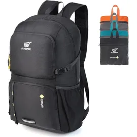 luxuskollektion Ultraleichter Faltbarer Rucksack 30L Schwarz