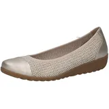 CAPRICE Ballerinas flach, Weiß (Offwhite Comb), 40
