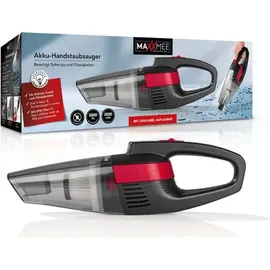 MAXXMEE Akku-Handstaubsauger - Nass- und Trockensauger - grau/rot - Grau/Rot