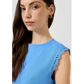 QS Flammgarntop mit Spitze Blau L