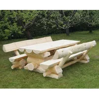 DEKO VERTRIEB BAYERN Luxus Premium Holzgarnitur Holz Massivholz Gartenmöbel