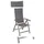 Merxx San Remo Gartensessel 60 x 70,5 x 117 cm grau klappbar