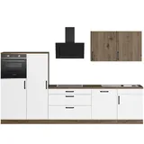 WIHO KÜCHEN Küchenzeile Elba, wahlweise mit Hanseatic E-Geräten, Breite 330 cm weiß