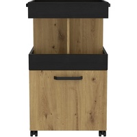 Forte HOME BAR Barschrank mit Rollen und 1 Tür,