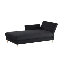 nehl Liege  Liege Easy 110 ¦ schwarz ¦ Maße (cm): B: 116 H: 80 T: 220.0