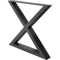 2er-Set JUANA | Bistro Tischgestell | 8cm | B68xH72cm | Schwarz