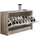 Wohnling Schuhschrank SPLIT Modern 80 x 47 x 24 cm grau / grau