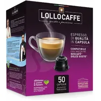 Lollocaffè Kaffeekapseln Dekaf, kompatibel mit Nescafé Dolce Gusto, 50 Kapseln