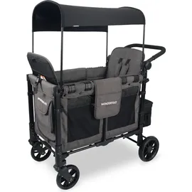 wonderfold Bollerwagen Kinderwagen Elite Double Gray - grau - Grau