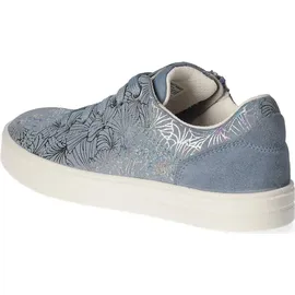 superfit Mädchen Stella Sneaker, Blau Silber 8000, 28 EU Weit