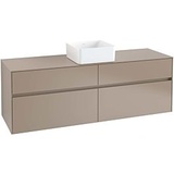 Villeroy & Boch Villeroy und Boch Collaro Waschtischunterschrank C04900MS 160 x 54,8 x 50 cm, Waschtisch mittig, White Matt