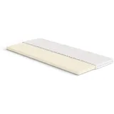 Meisterschlaf Latex Topper 140x180 cm – 7 cm hoch – 20% Naturlatex RG 65 – mittelweich – Oeko-TEX® Standard 100 – TencelTM Lyocell 3D Doppeltuch-Bezug waschbar – Made in Germany