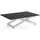 WFL GROUP Axen Schwarz Laminat 120-160 x 80 x 38-75 cm