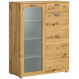 inn.furn Highboard Eiche Artisan 90 cm, mit Soft.Close Dante