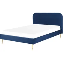 Beliani Flayat 140 x 200 cm Blau/Gold