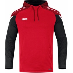 JAKO Performance Hoodie Kinder rot/schwarz 128