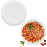 MamboCat Pizzateller 2er Set Bianco XXL Pizzateller Ø33,5cm 2 Personen Teller Platte weiß