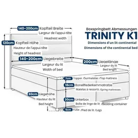 Best For Home Trinity 140 x 200 cm Braun