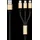2Go 797152 USB Kabel 3 m USB B USB C/Micro-USB B/Lightning Schwarz, Gold