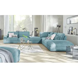 Sofa.de Ecksofa Branna ¦ türkis/petrol ¦ Maße (cm): B: 412 H: 88 T: 386.0