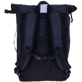 Elephant Gin Freizeitrucksack Herren Damen Plane Time Bag COMP 25 L Kurierrucksack Roll-Top Laptoprucksack 12823 Bi Color Rainbow (Regenbogen - Schwarz) - Schwarz