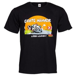 Echte Männer Tshirt schwarz, XXXL
