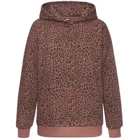 Buffalo Kapuzenpullover Leo-Optik Braun 44/46