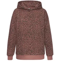 Buffalo Kapuzenpullover Leo-Optik Braun 44/46