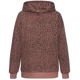 Buffalo Kapuzenpullover Leo-Optik Braun 44/46