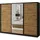 masseno Schwebetürenschrank SORE 270 x 205 x 58 cm Schwarz