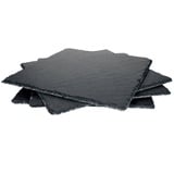 MamboCat Platzset 4er Set Schieferplatte 30x30cm Schwarz - 23464620 schwarz