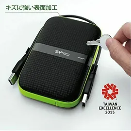 Silicon Power Armor A60 2 TB USB 3.2 schwarz/grün
