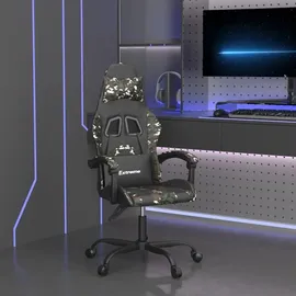 vidaXL Gaming-Stuhl Drehbar Schwarz und Tarnfarben