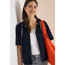 Cecil CECIL, Damen, Kurzarm Sweatjacke mit Kapuze - XL