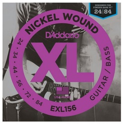 Daddario Saiten, E-Git./Bass Saiten XL156 24-84 Nickel Wound, Fender Bass VI