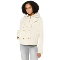Cartoon Kapuzenjacke mit abnehmbarer Kapuze in beige | Gr.: 44