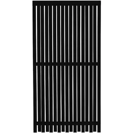 Plus Sichtschutzelement 90 x 180 cm Schwarz/Holz