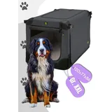 Maelson Soft Kennel faltbare Hundebox -anthrazit - XXL 120 - (120 x 77 x 86 cm)