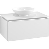 Villeroy & Boch Legato Waschtischunterschrank B601L0MS 80x38x50cm, mit LED-Beleuchtung, White Matt