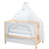 roba Babybett, natur Holzwerkstoff, 60x120 cm, Babymöbel, Babybetten, Beistellbetten