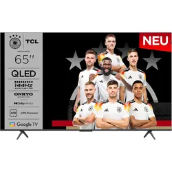 TCL QLED-Fernseher "65P81KX1", F (A-G), schwarz, 65, Fernseher