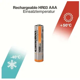 Camelion Akku NiMH 1,2 V 1000 mAh, 4 Stück -