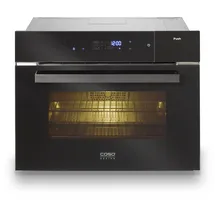 CASO Design CASO SteamMaster E 56 - Einbau-Dampfbackofen |45er Nischenhöhe, Edelstahl Garraum mit 45L Nutzvolumen, Wassertank 1,2 Liter, 3000 Watt, Dampfgaren, Braten, Backen + Dämpfen, vielseitiges Zubehör