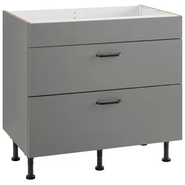 OPTIFIT Kochfeldumbauschrank Elga 90 x 58,4 x 87 cm Grau
