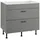 OPTIFIT Kochfeldumbauschrank Elga 90 x 58,4 x 87 cm Grau