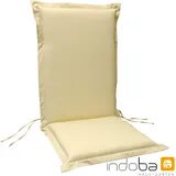 indoba® Sitzauflage Hochlehner „Premium“, extra dick beige