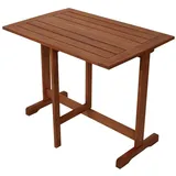 FRG Natur24 Klappentisch rechteckig 90x60 cm Eukalyptusholz geölt Tisch Garten Terrasse Neu