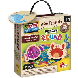 Lisciani Montessori Holz-Puzzle Round