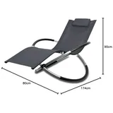 DMS® Relaxliege Liegestuhl | Gartenliege | Gartenstuhl | Klappstuhl faltbar |...